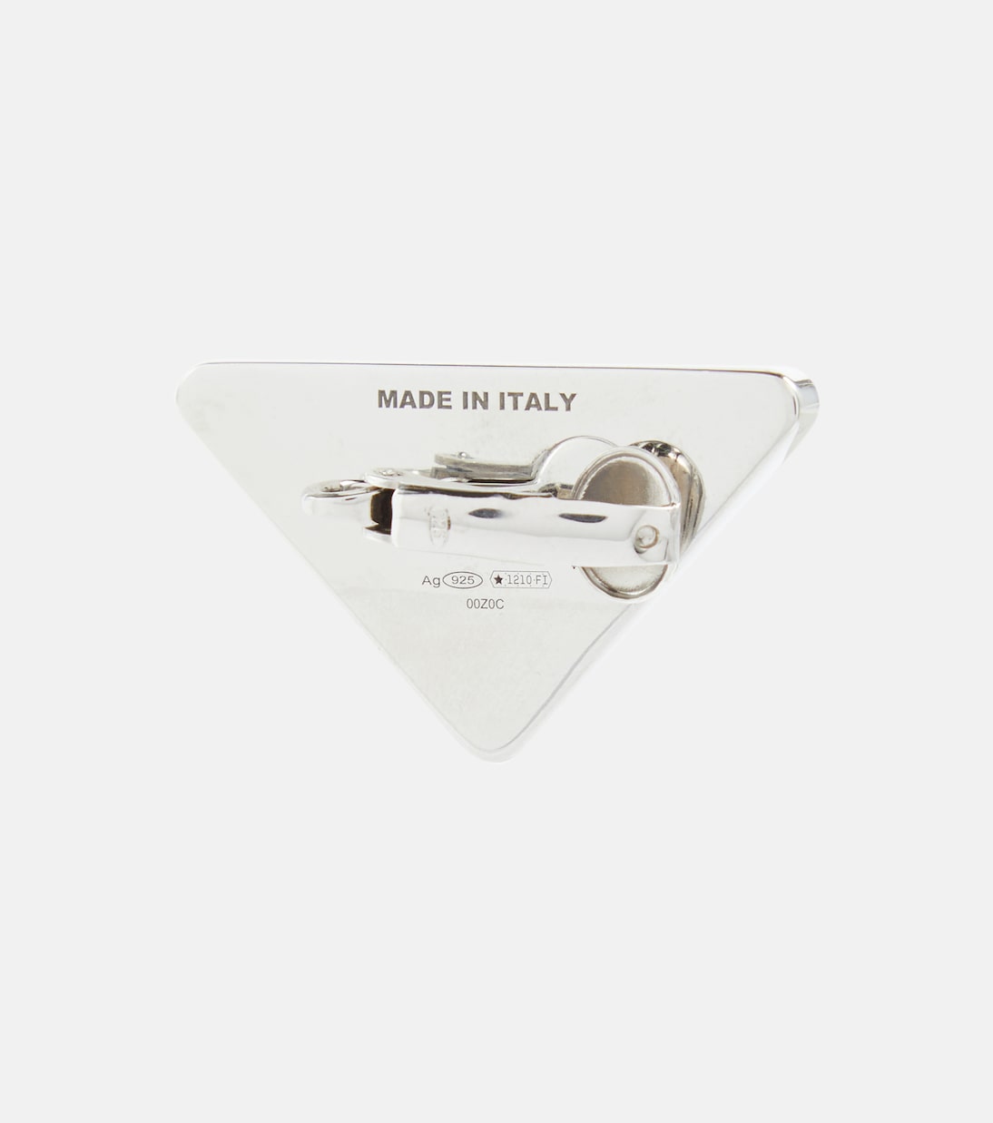 Clip d’oreille unique Stone Jewels en argent sterling | Prada