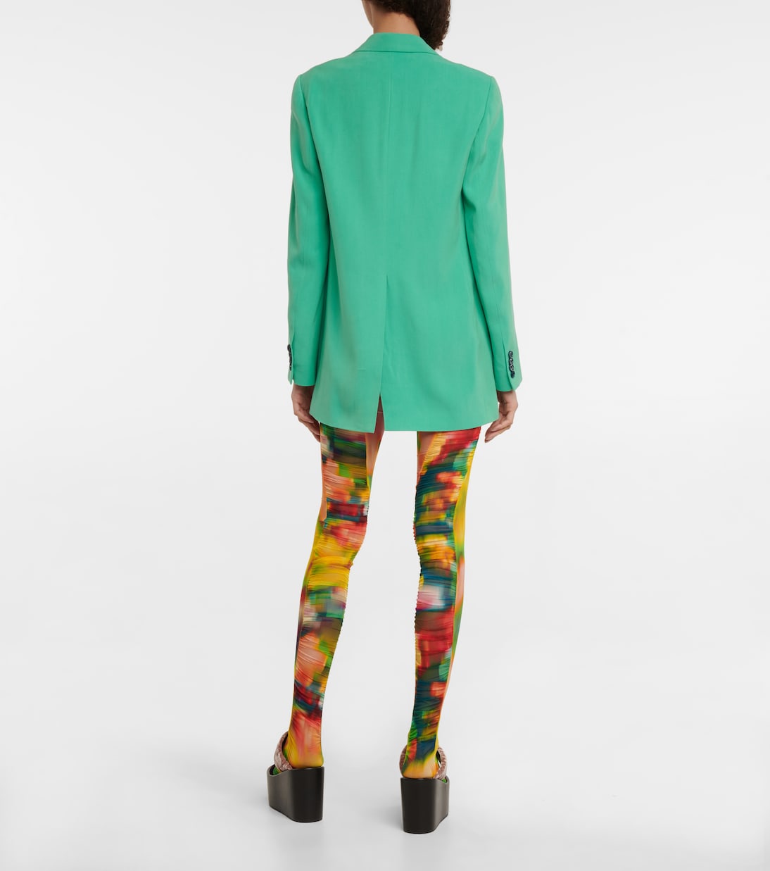 Ruched printed tights | Dries Van Noten