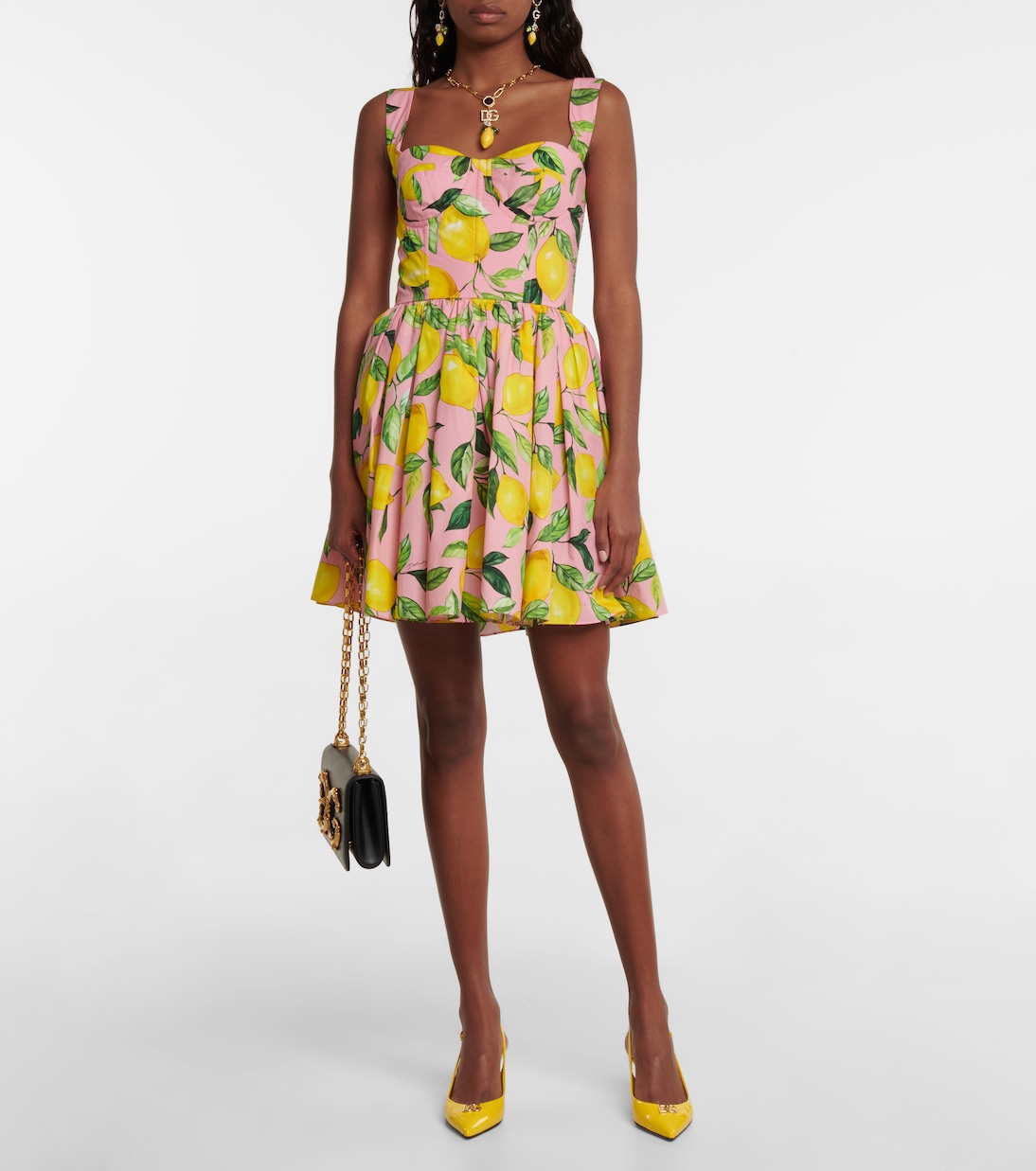 Vestido de algodón estampado | Dolce&Gabbana