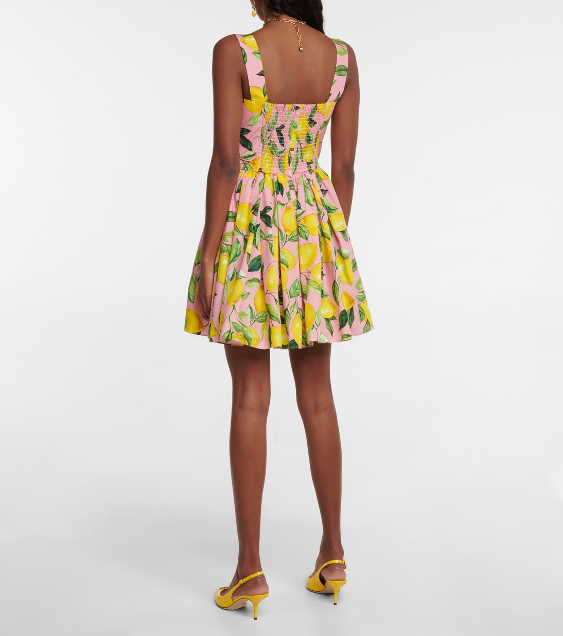 Vestido de algodón estampado | Dolce&Gabbana