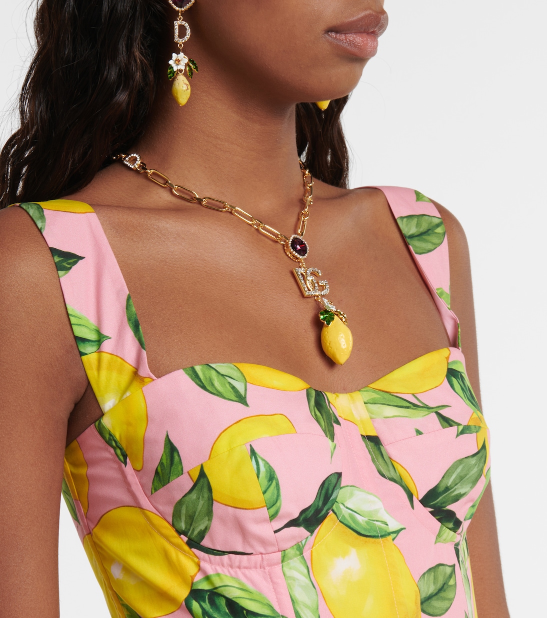Vestido de algodón estampado | Dolce&Gabbana