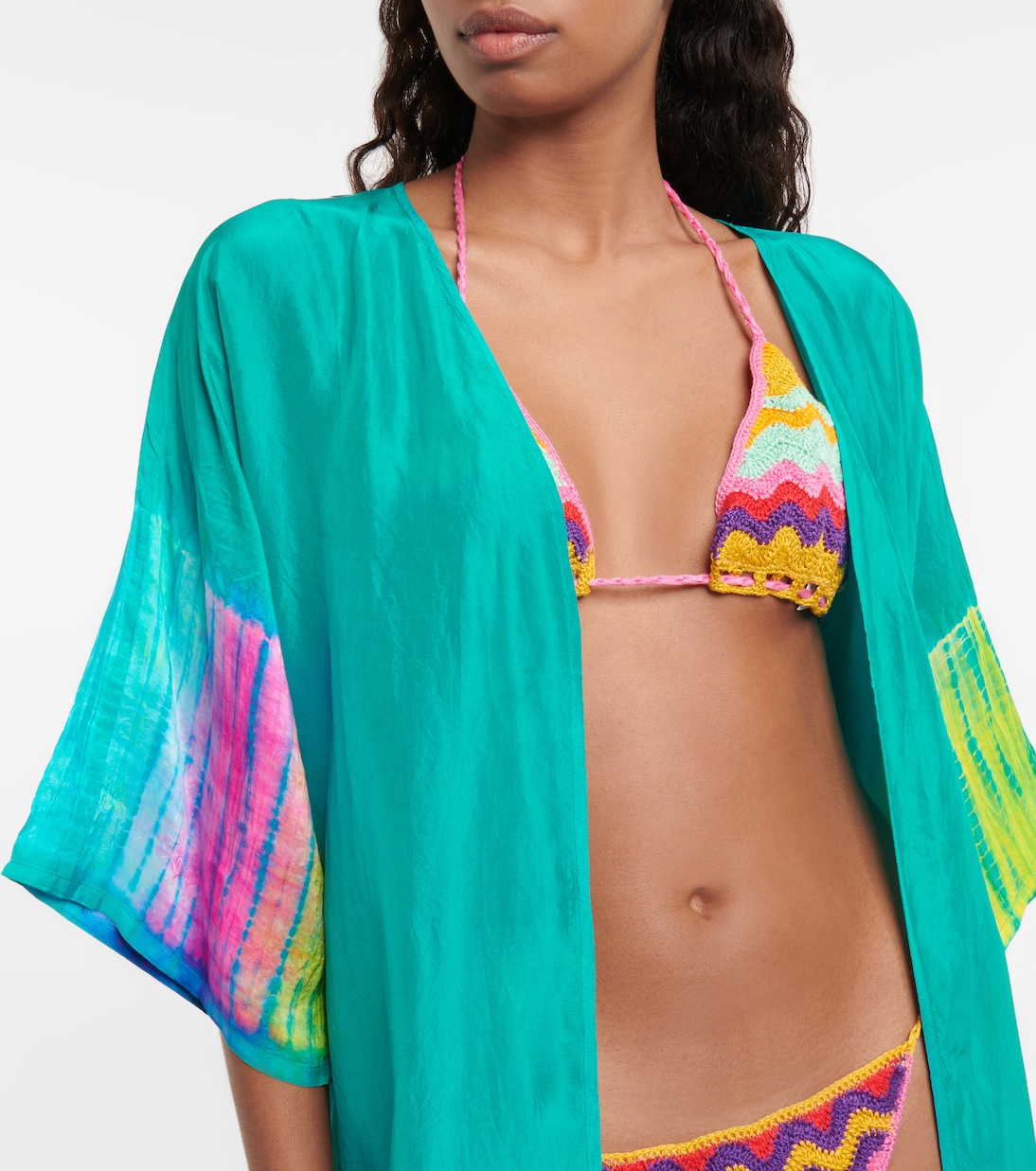 Vestido de playa Hailey de seda | Anna Kosturova