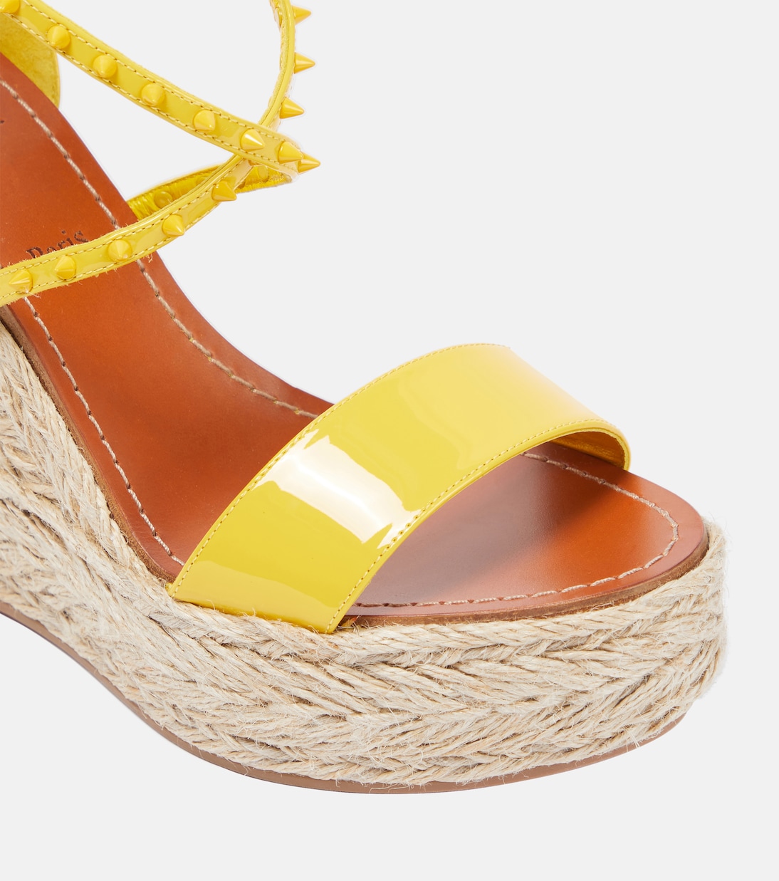 Sandali Choca Zeppa Spikes 120 in vernice | Christian Louboutin