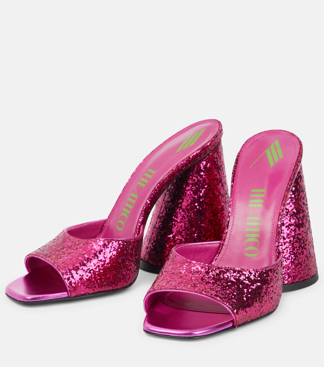 Sandali Devon in pelle con paillettes | The Attico