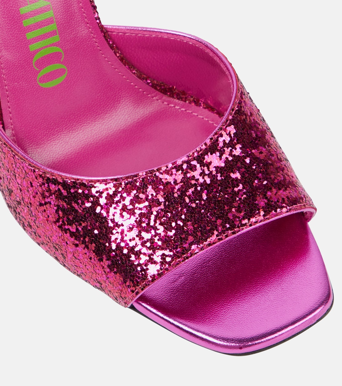 Sandali Devon in pelle con paillettes | The Attico
