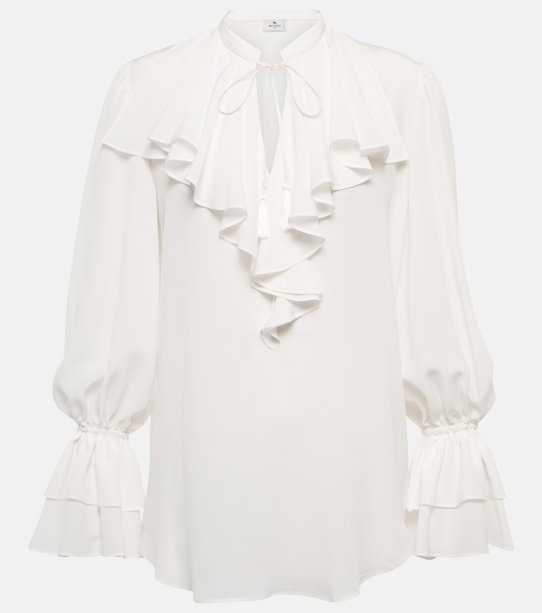 Blusa de seda con volantes | Etro