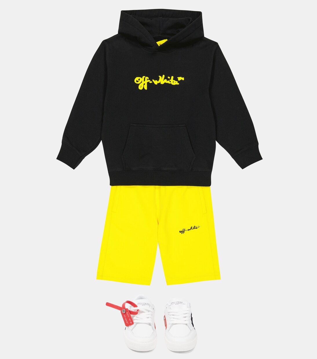 Short de survêtement en coton à logo | Off-White Kids