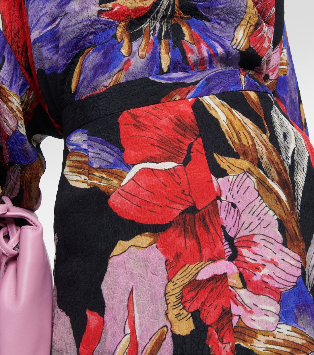 Jupe midi à fleurs | Dries Van Noten
