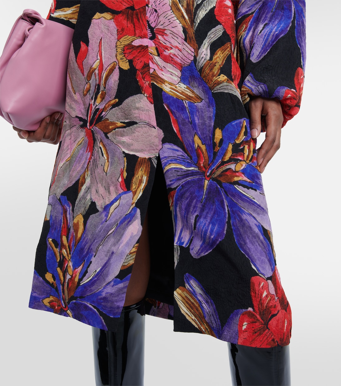 Jupe midi à fleurs | Dries Van Noten