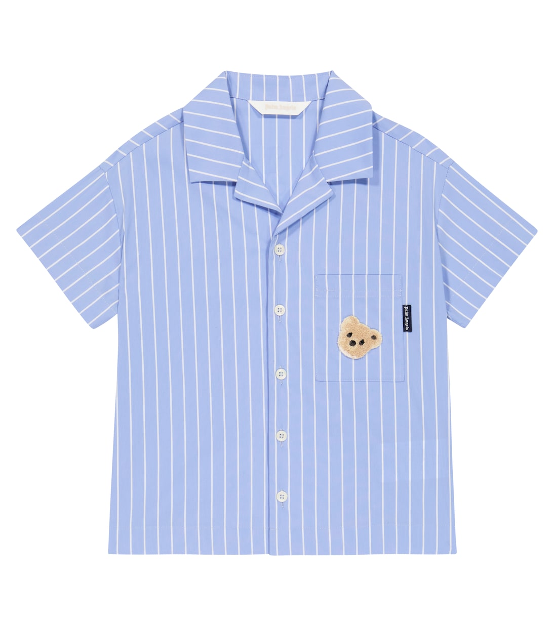 Camisa en mezcla de algodón a rayas | Palm Angels Kids
