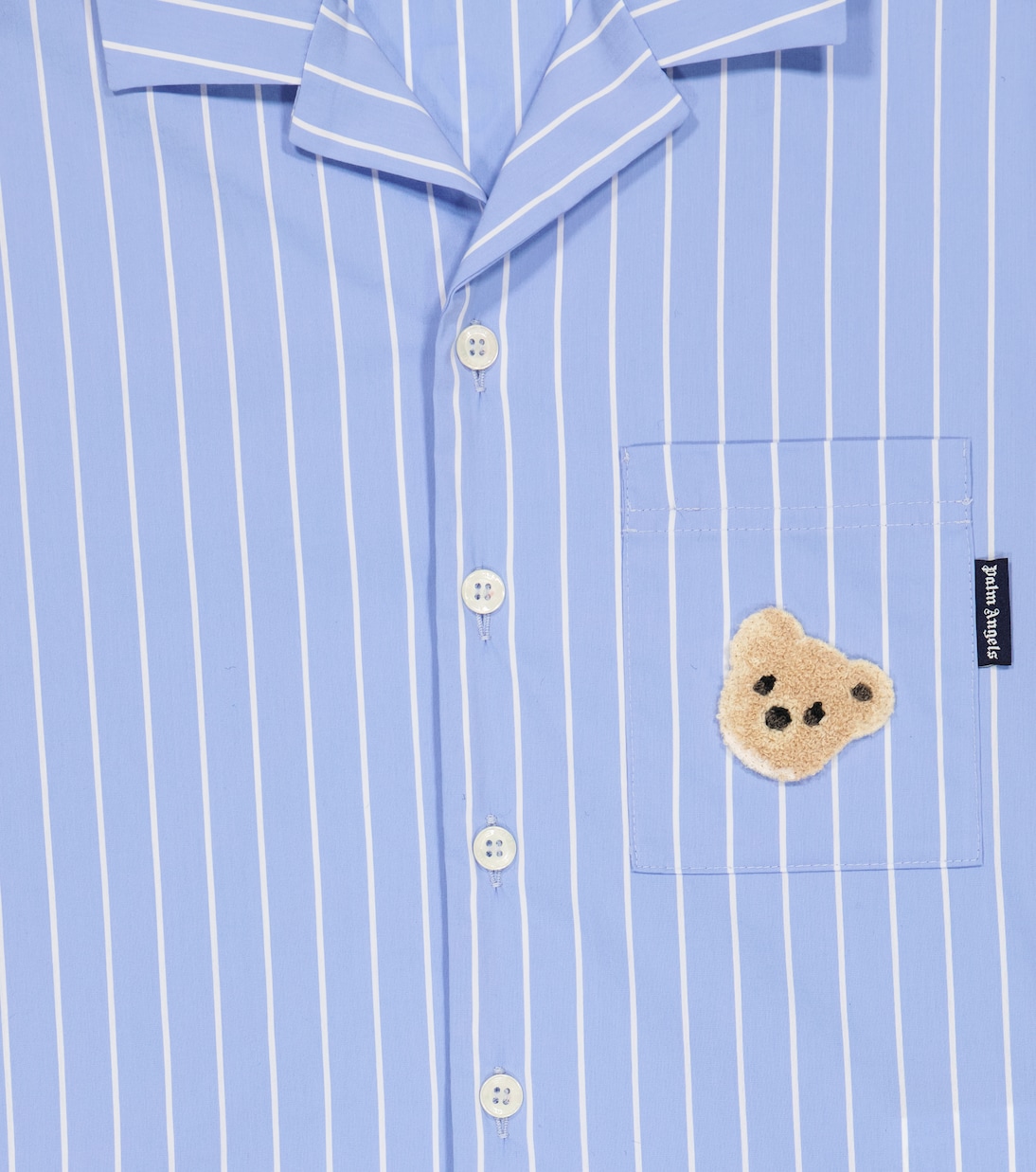 Camisa en mezcla de algodón a rayas | Palm Angels Kids