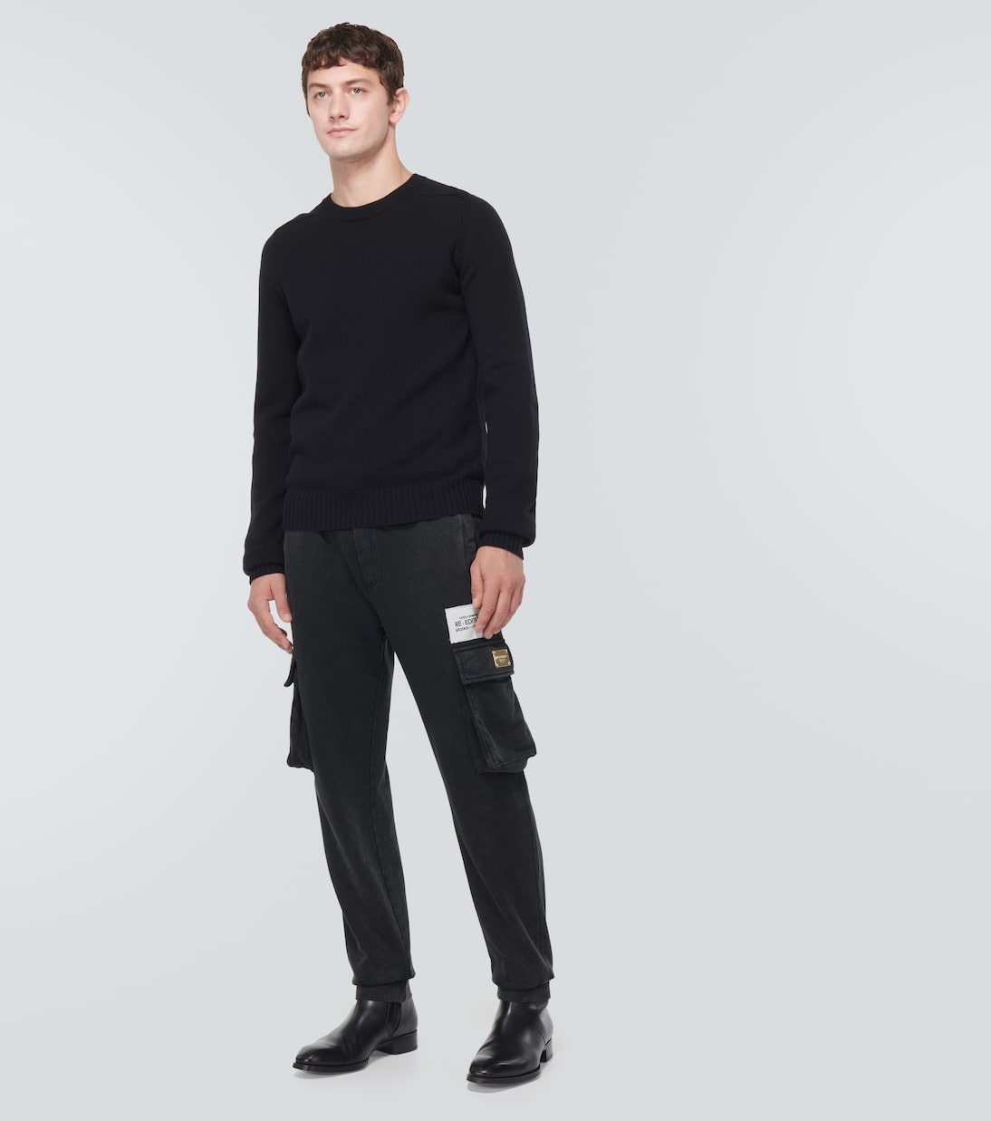 Pantaloni cargo tapered con logo | Dolce&Gabbana
