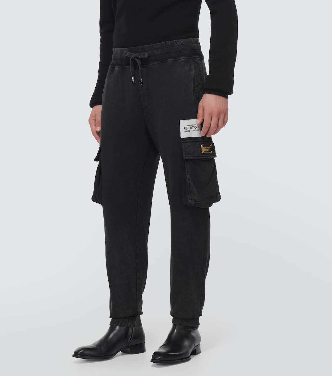 Pantaloni cargo tapered con logo | Dolce&Gabbana