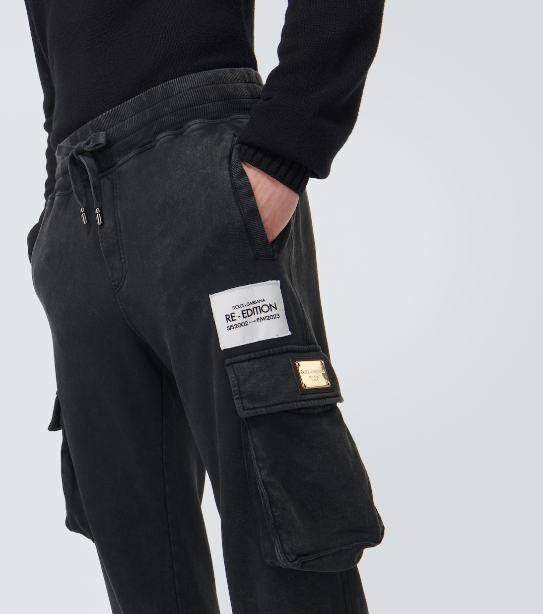 Pantaloni cargo tapered con logo | Dolce&Gabbana