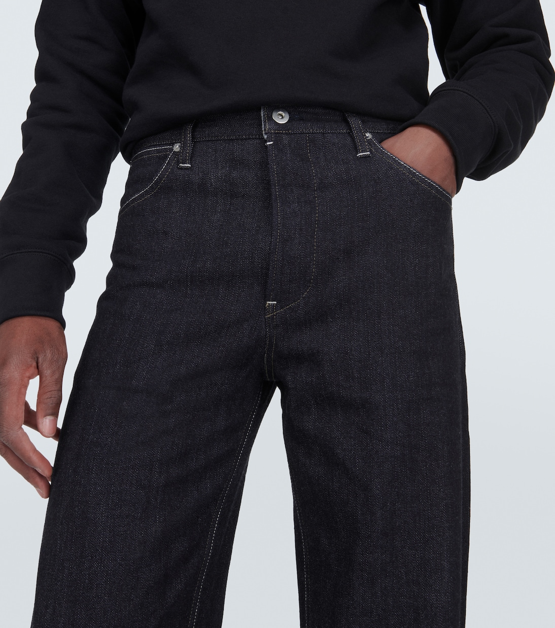 Jeans rectos de tiro alto | Jil Sander