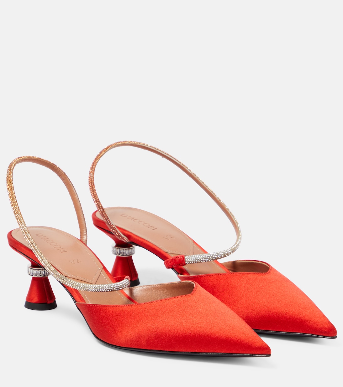 Pumps slingback Saturn in raso | D'Accori