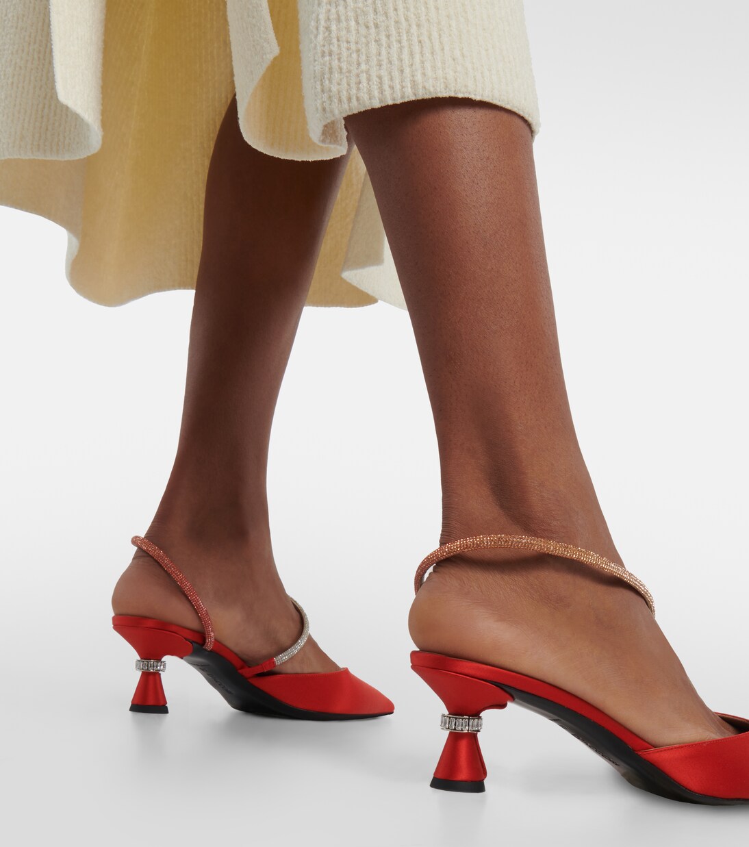 Pumps slingback Saturn in raso | D'Accori