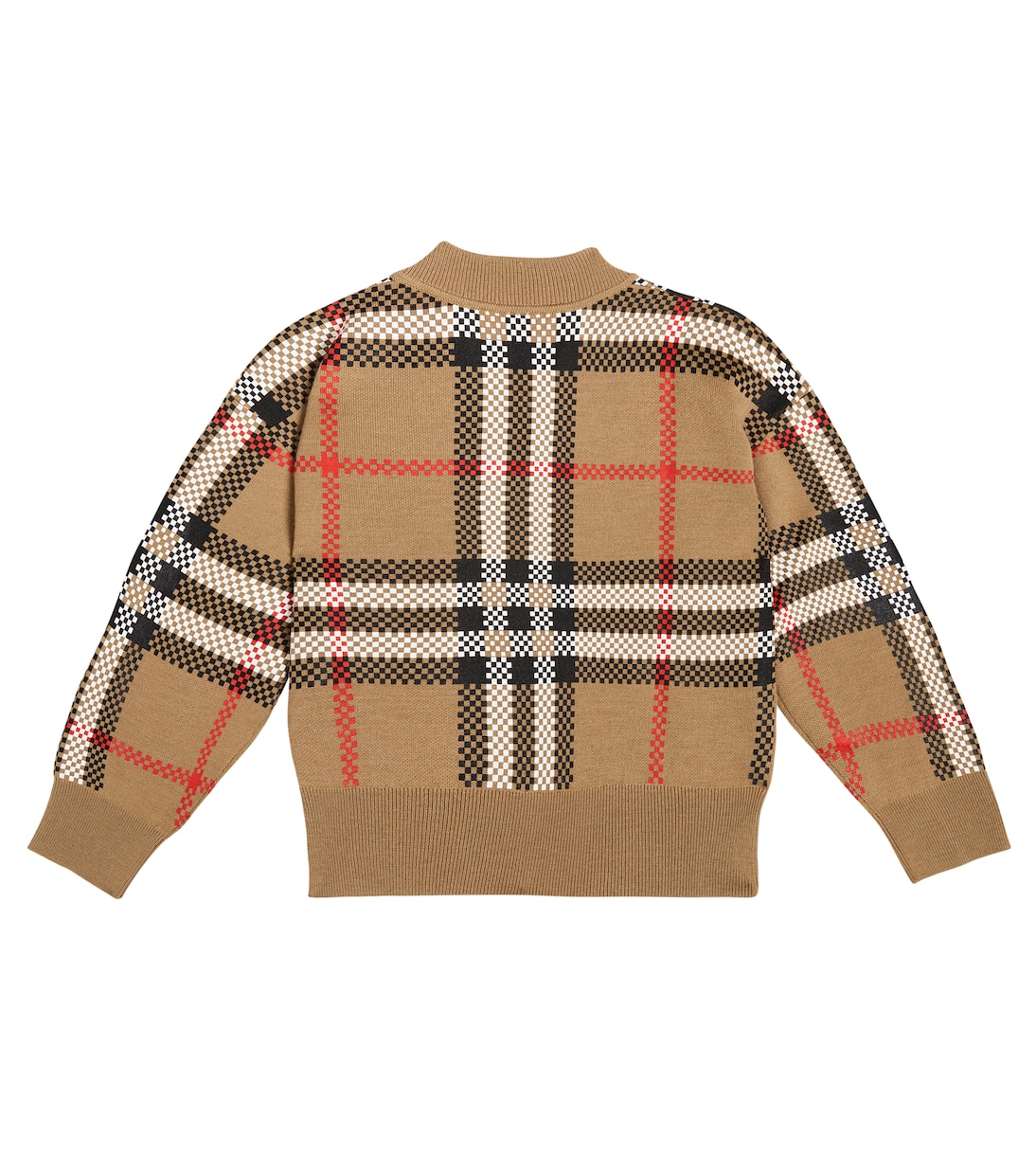 Pull Holly en laine mélangée à carreaux | Burberry Kids