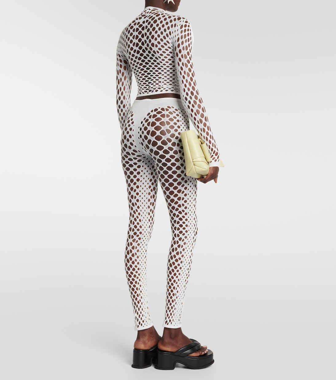 Cropped-Top aus Mesh | Jean Paul Gaultier