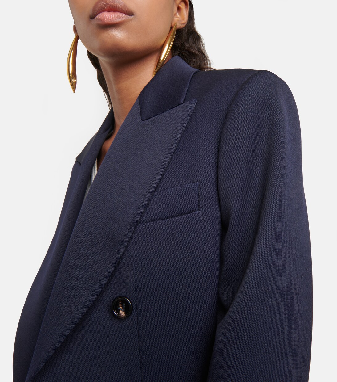 ジャケット Bottega Veneta Dark Blue Wool Blazer Sartorial wool blazer in blue - Bottega Veneta | Mytheresa