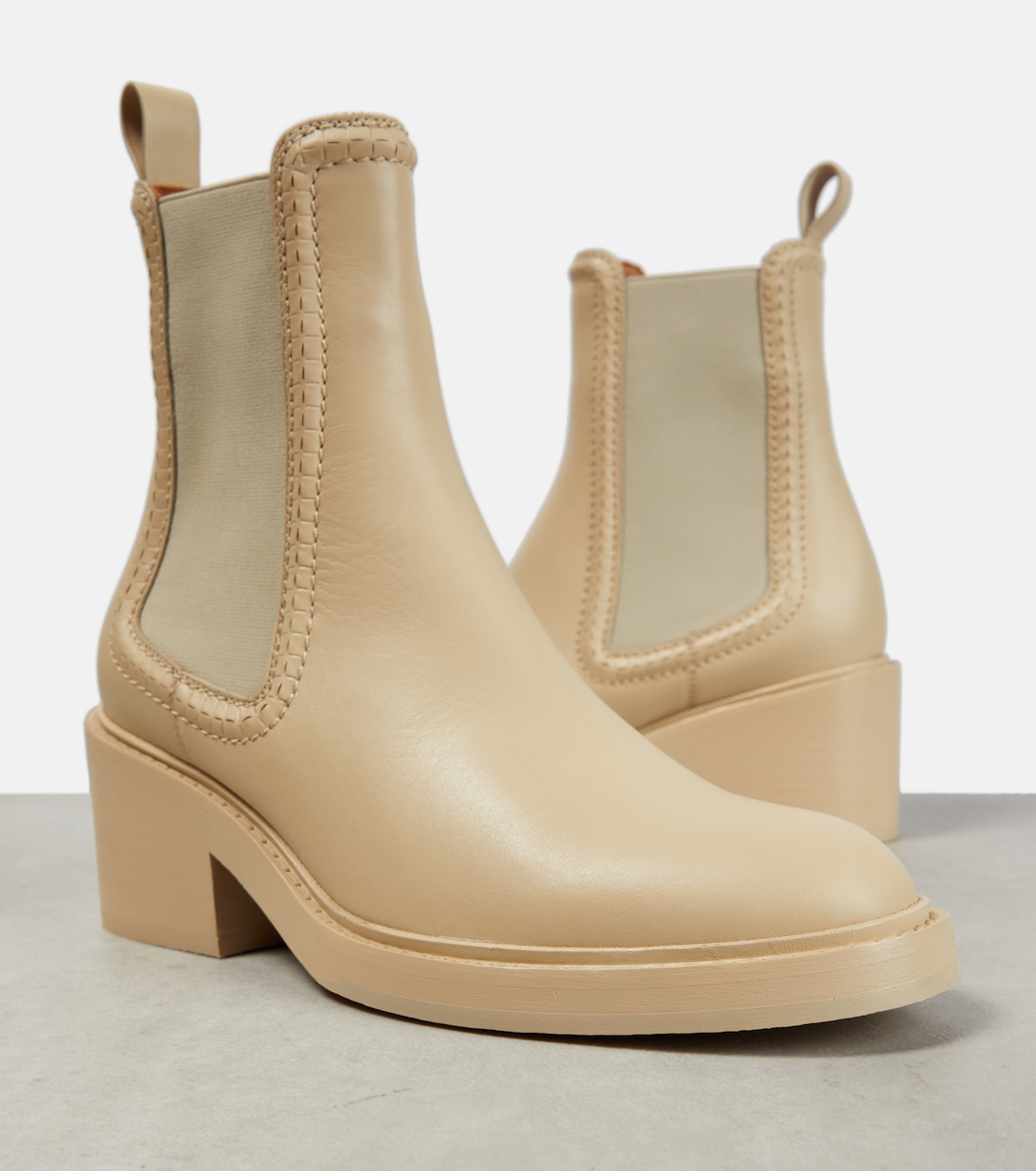 Mallo leather Chelsea boots | Chloé