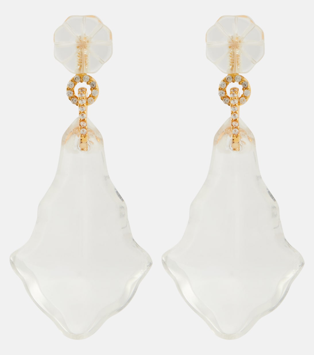Orecchini Crystal Chandelier placcati in oro | Zimmermann