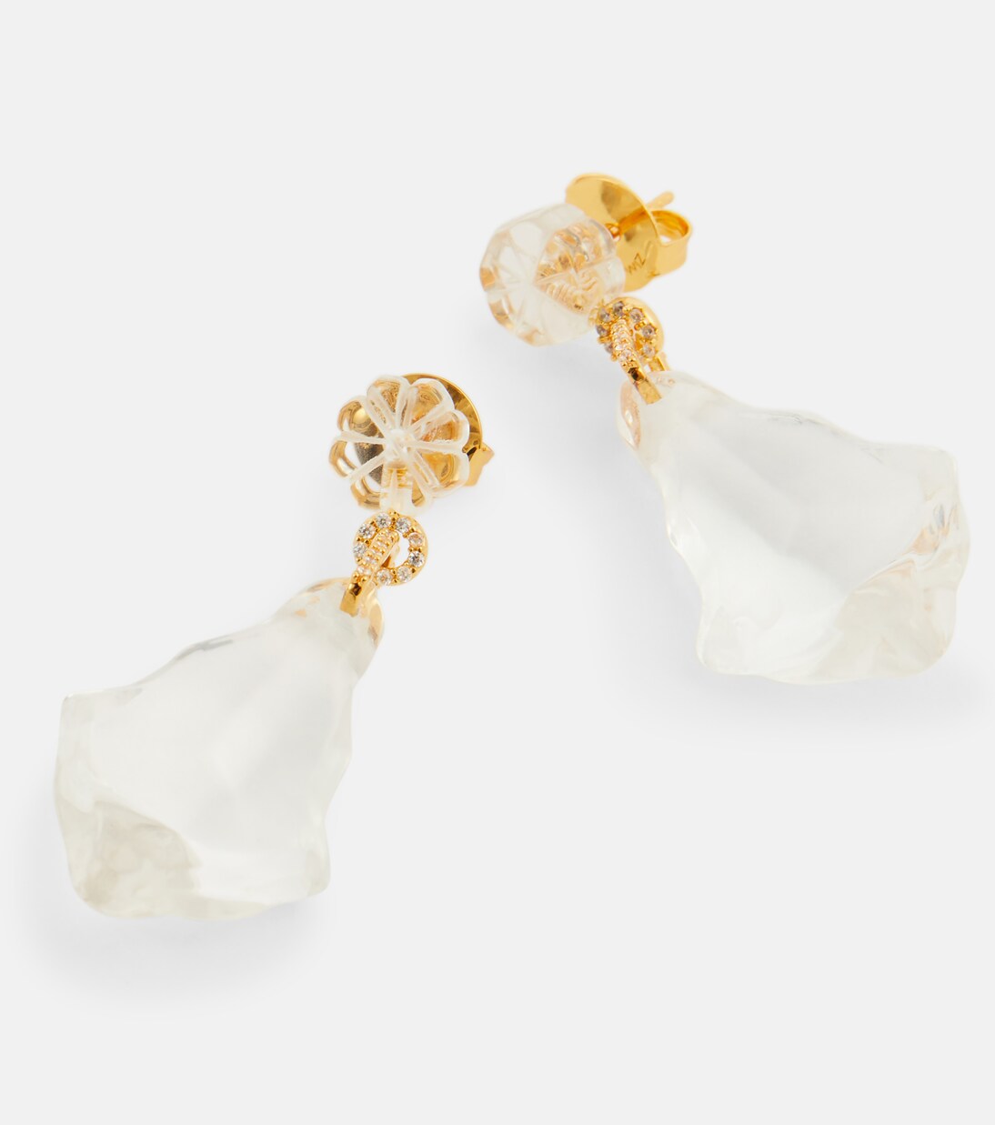 Orecchini Crystal Chandelier placcati in oro | Zimmermann