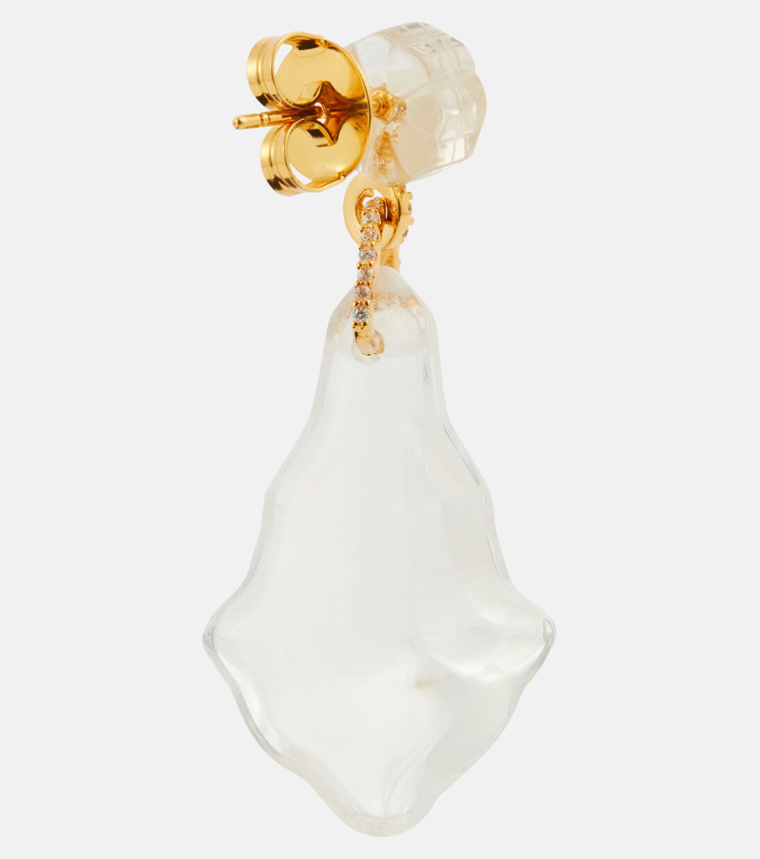 Orecchini Crystal Chandelier placcati in oro | Zimmermann