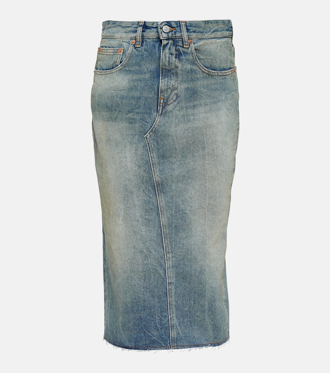 Jupe midi en jean | MM6 Maison Margiela
