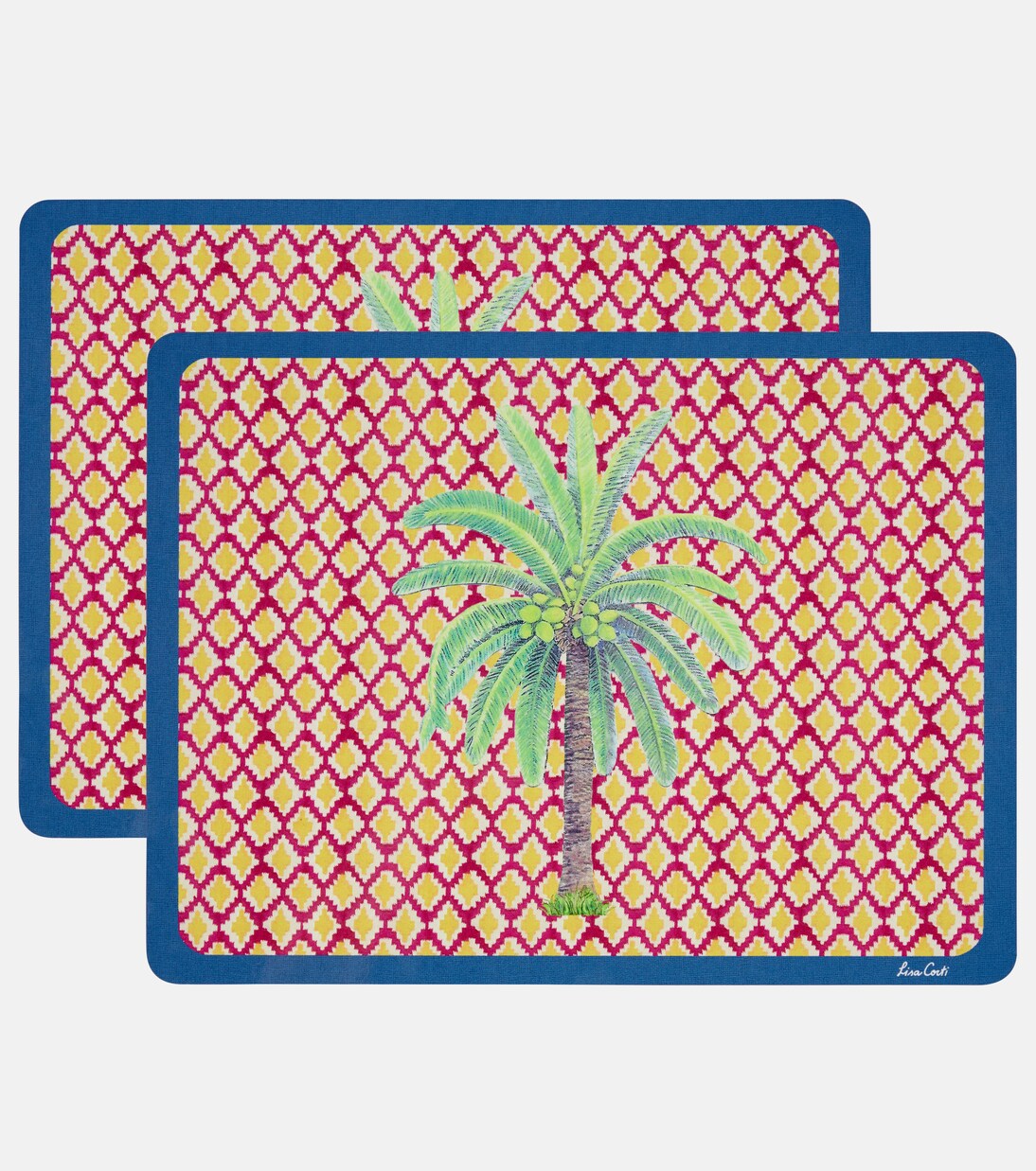 Hima Palma Yellow set of 2 placemats | Lisa Corti