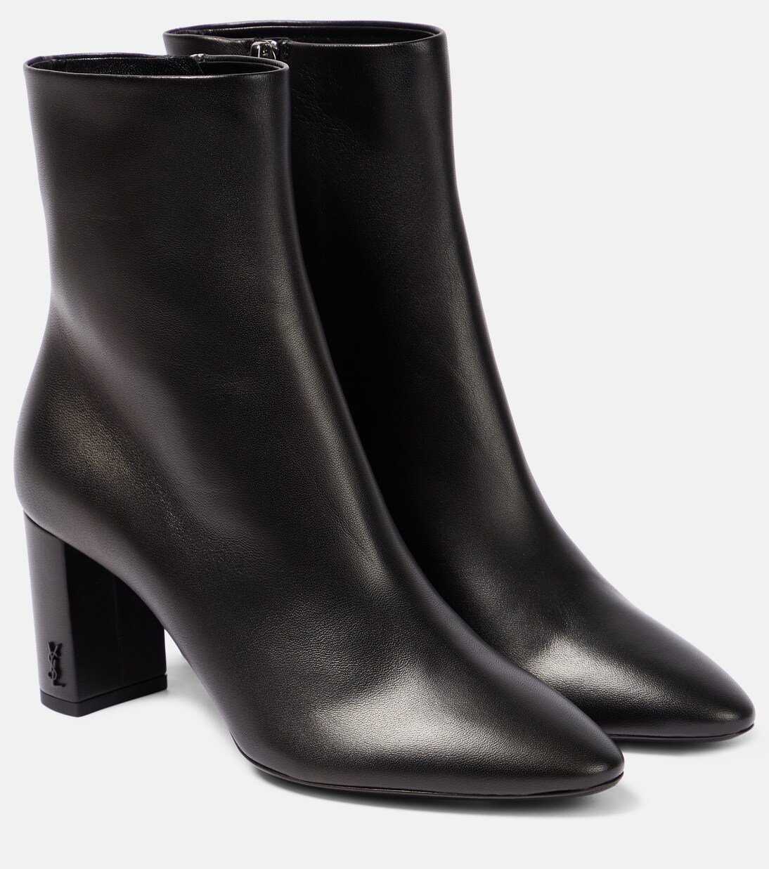 Lou leather ankle boots in black Saint Laurent Mytheresa