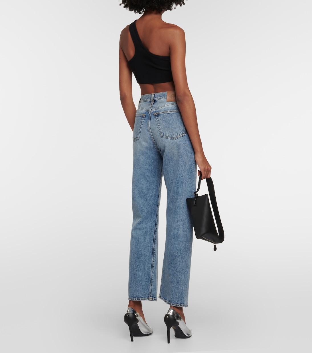 x EmRata Miranda cotton-blend crop top | AG Jeans