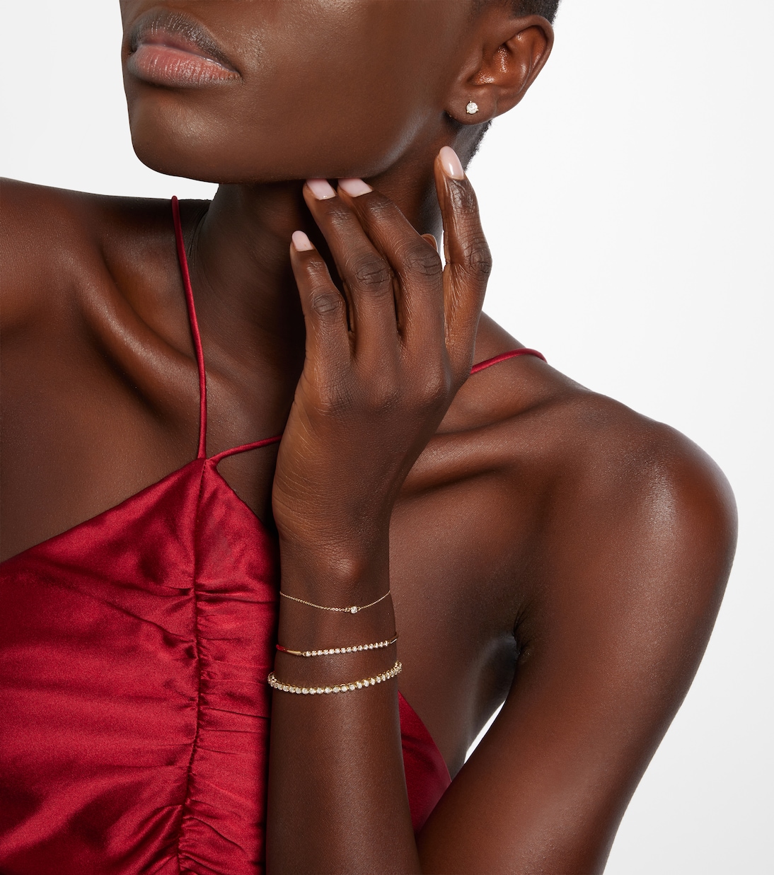 Bracciale in oro 10kt STONE AND STRAND con diamanti, stile giovanile