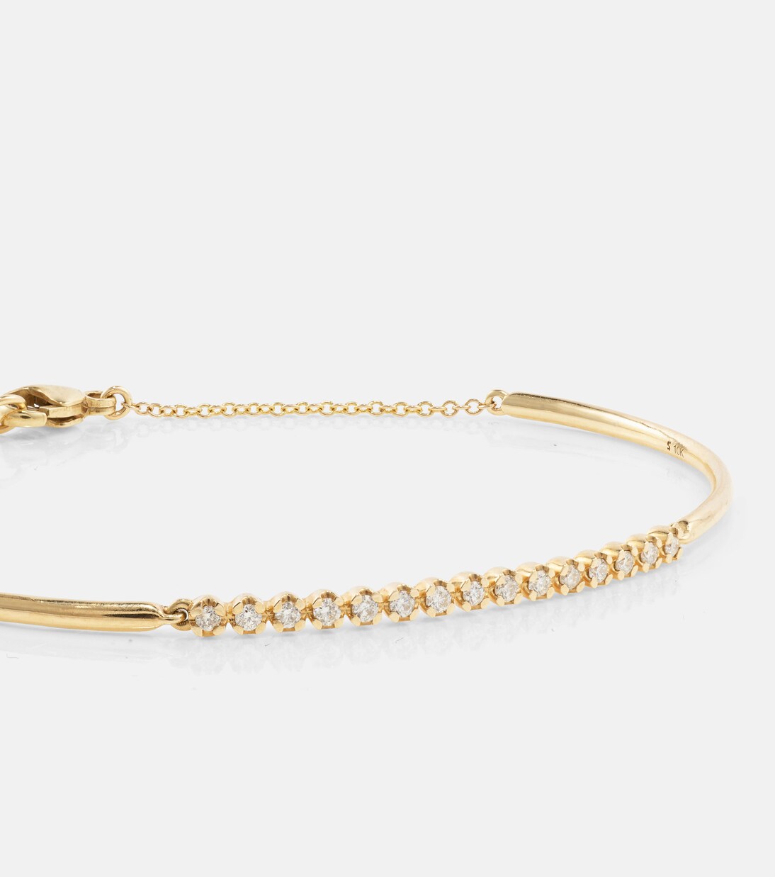 Bracciale in oro 10kt STONE AND STRAND con diamanti, stile giovanile