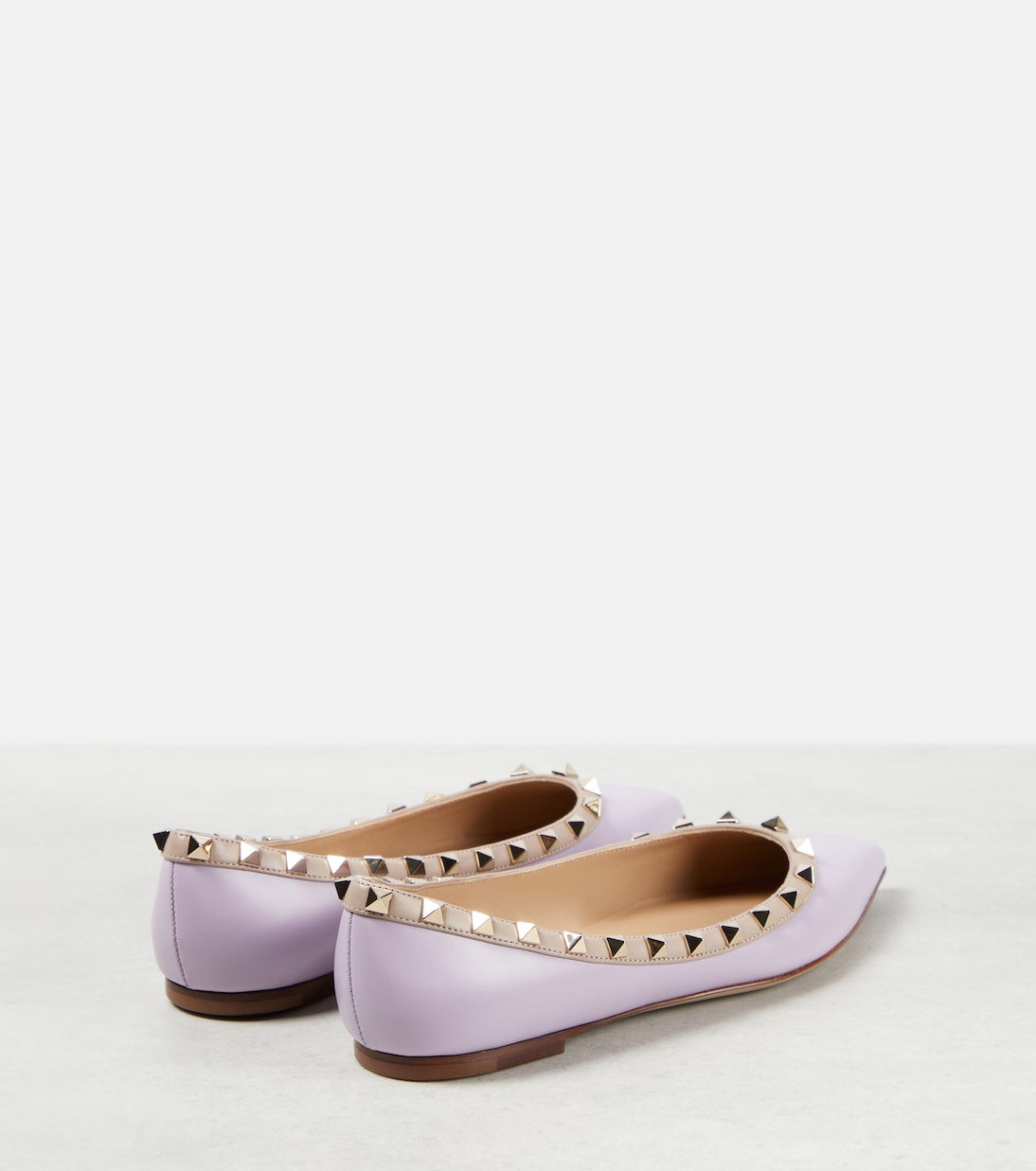 Rockstud leather ballet flats | Valentino Garavani
