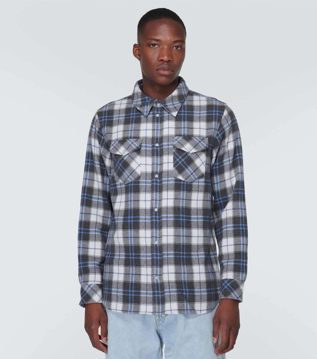 Camicia in tartan di cashmere | God's True Cashmere