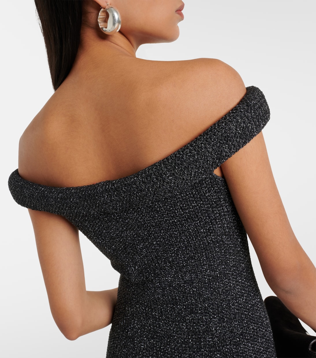 Robe longue à encolure bardot | Toteme