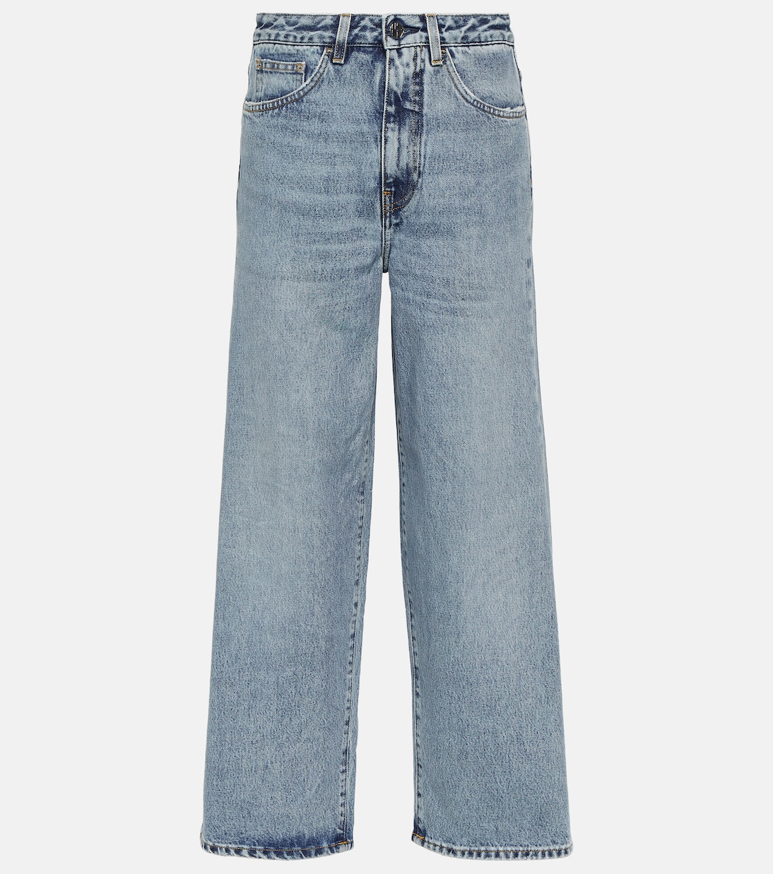Jeans anchos de tiro alto | Toteme