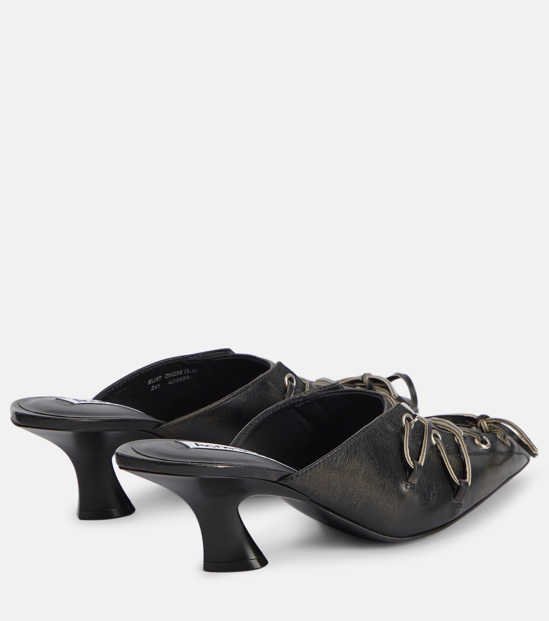 Mules de piel con cordones | Acne Studios