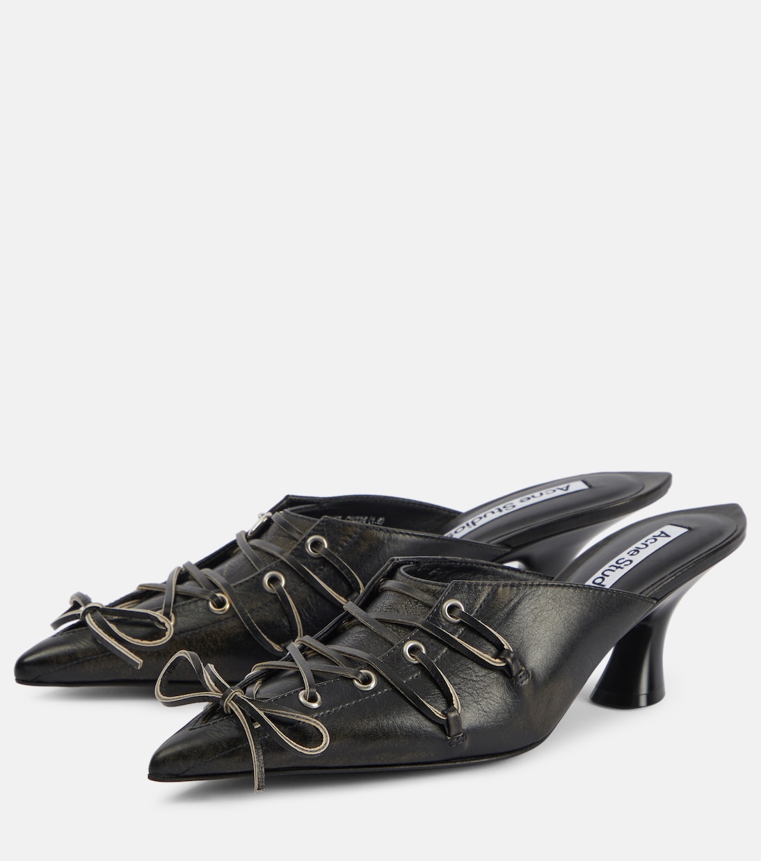 Mules de piel con cordones | Acne Studios