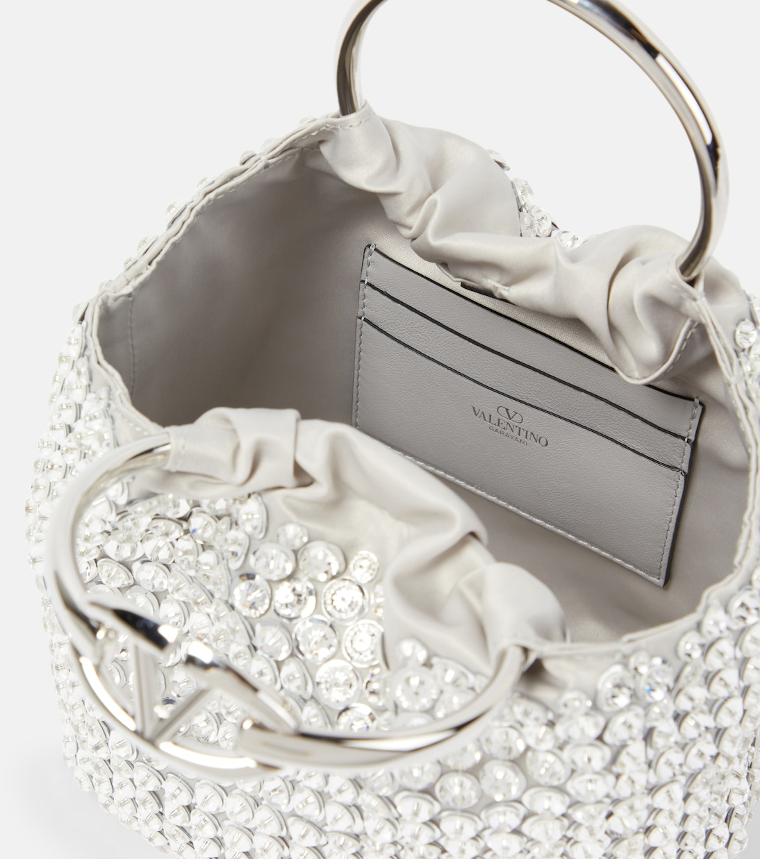 Secchiello Carry Secrets Small con cristalli | Valentino Garavani