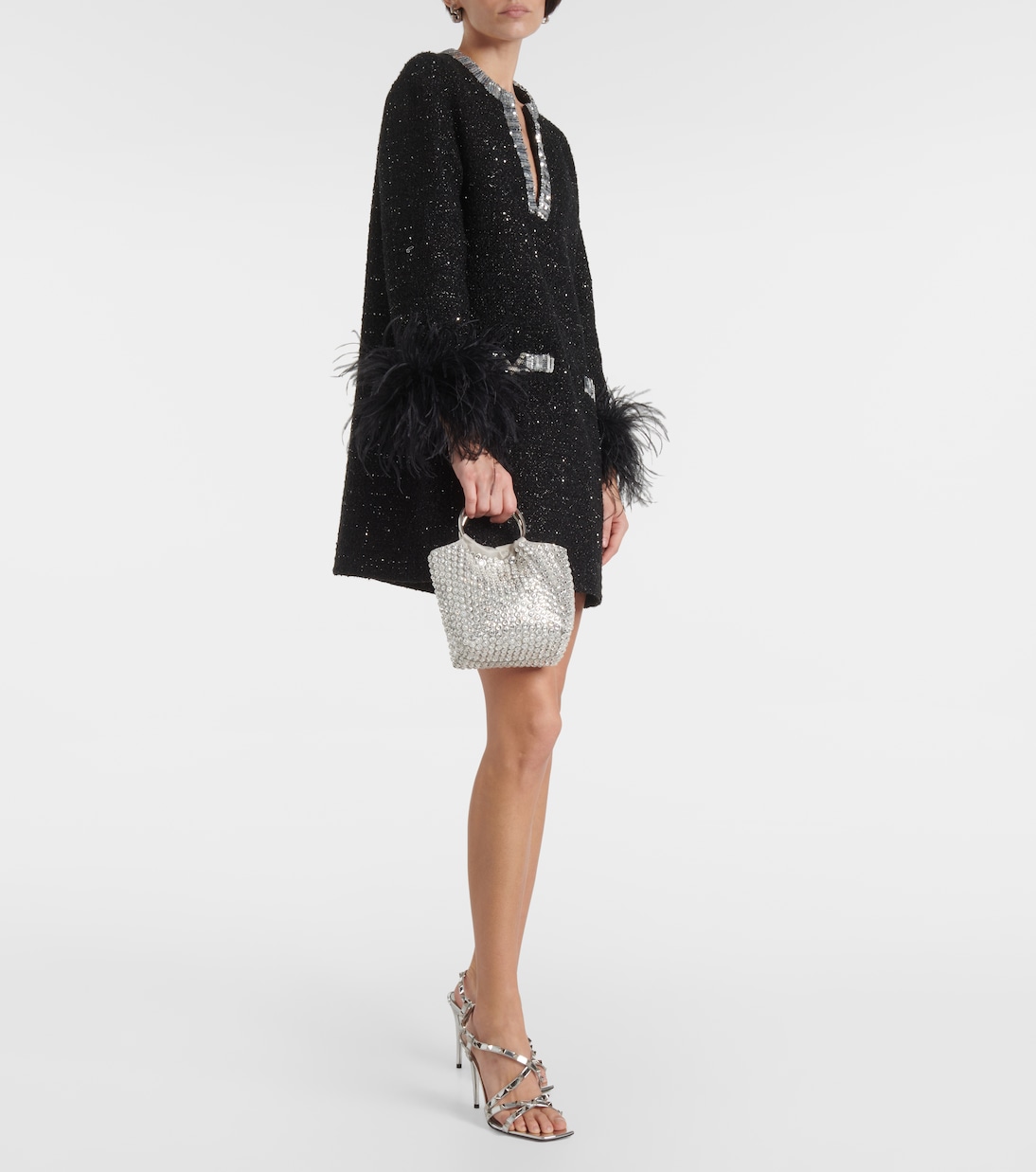 Secchiello Carry Secrets Small con cristalli | Valentino Garavani