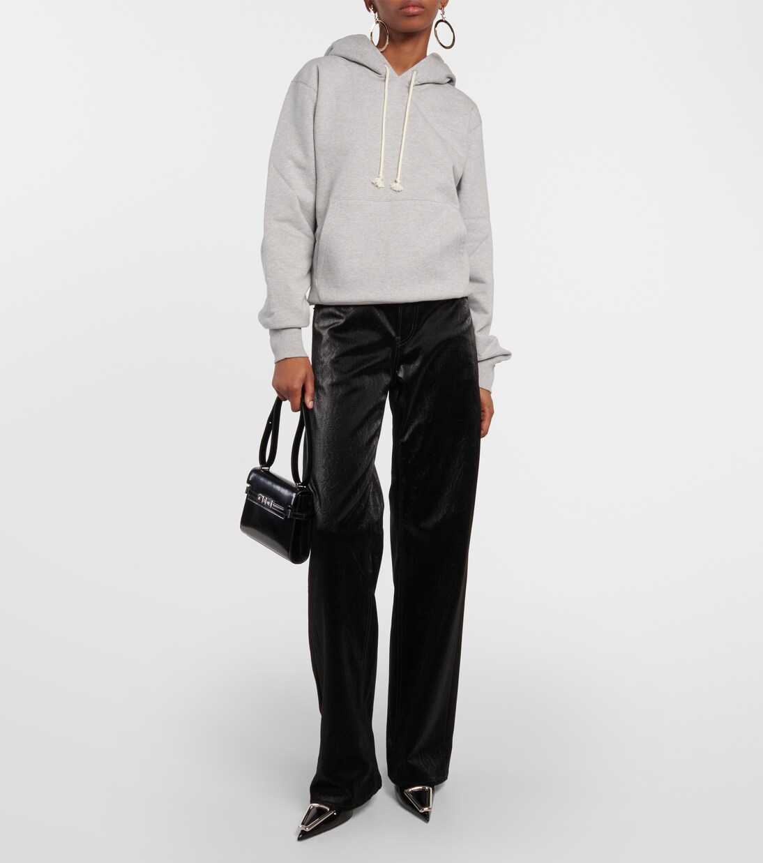 Sudadera con Capucha de Algodón Saint Laurent para Jóvenes