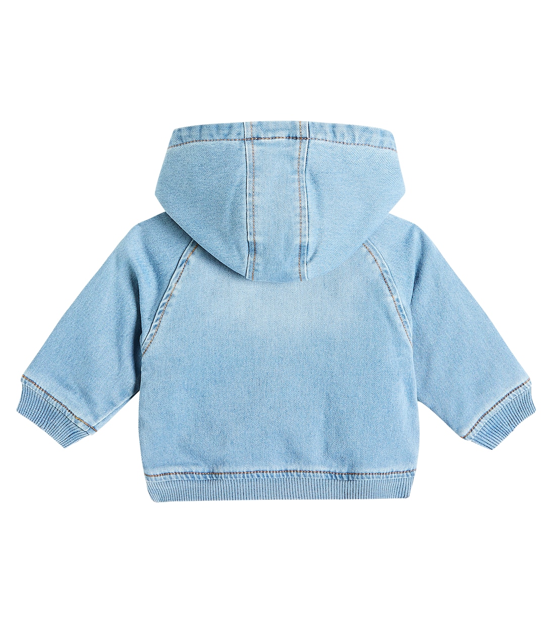 Baby Kapuzenjacke aus Denim | Moschino Kids