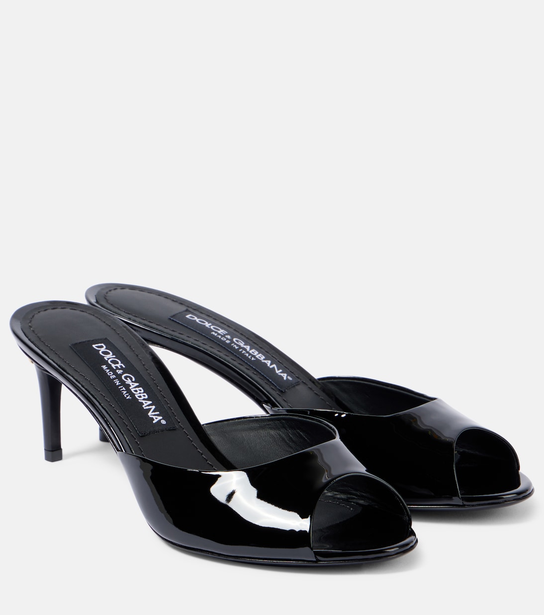 Pantoletten aus Lackleder | Dolce&Gabbana