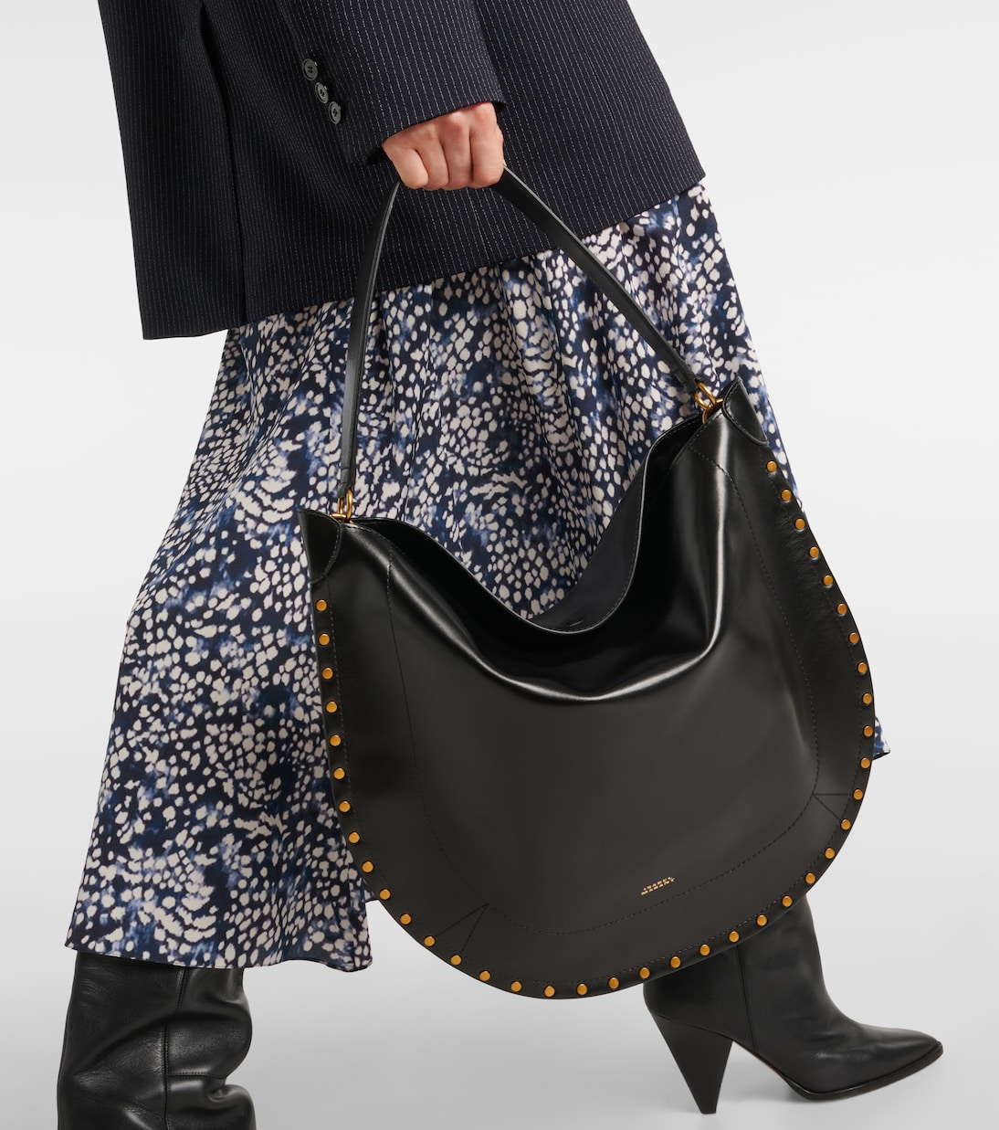 Verzierte Schultertasche Oskan aus Leder | Isabel Marant