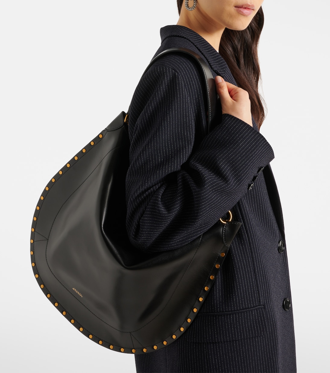 Verzierte Schultertasche Oskan aus Leder | Isabel Marant