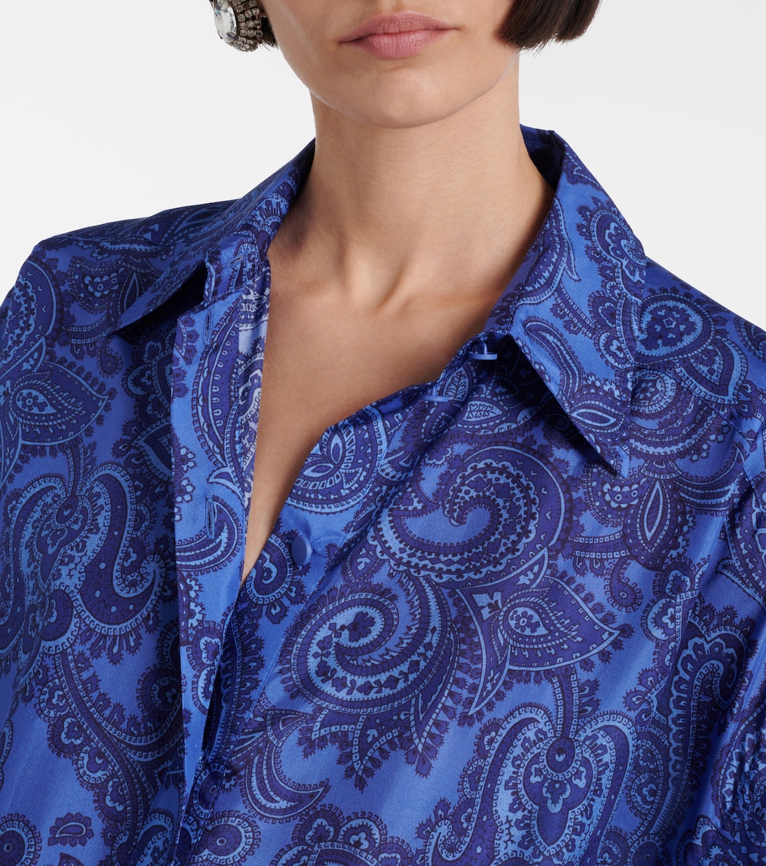 Chemise Ottie imprimée en soie | Zimmermann