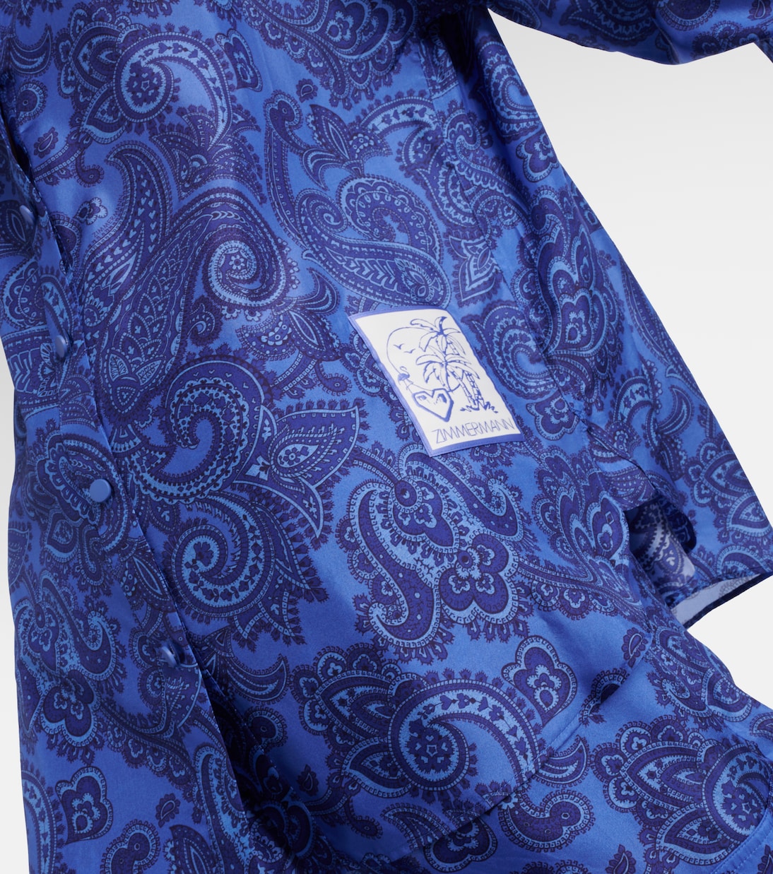 Chemise Ottie imprimée en soie | Zimmermann