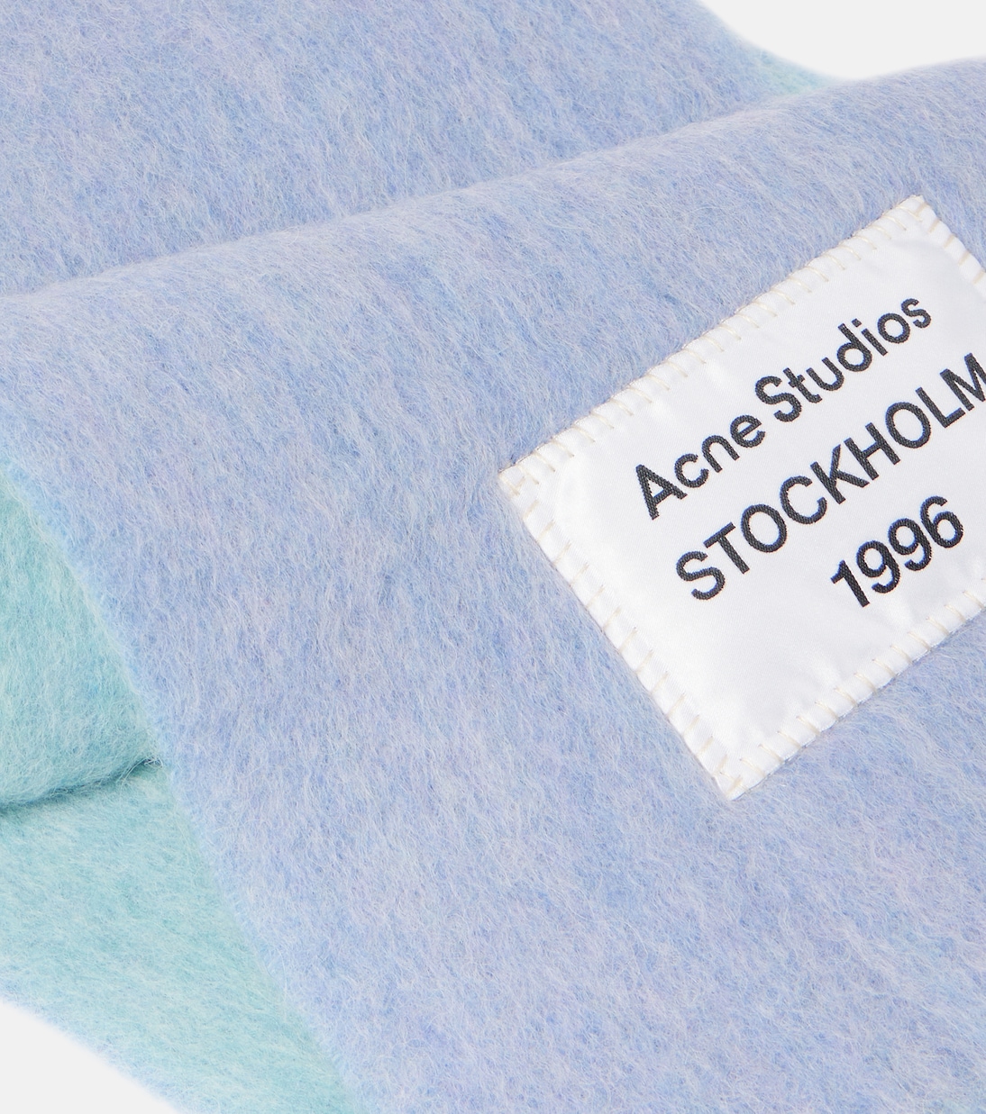 Sciarpa in lana mista con frange, stile ACNE STUDIOS per giovani trendy